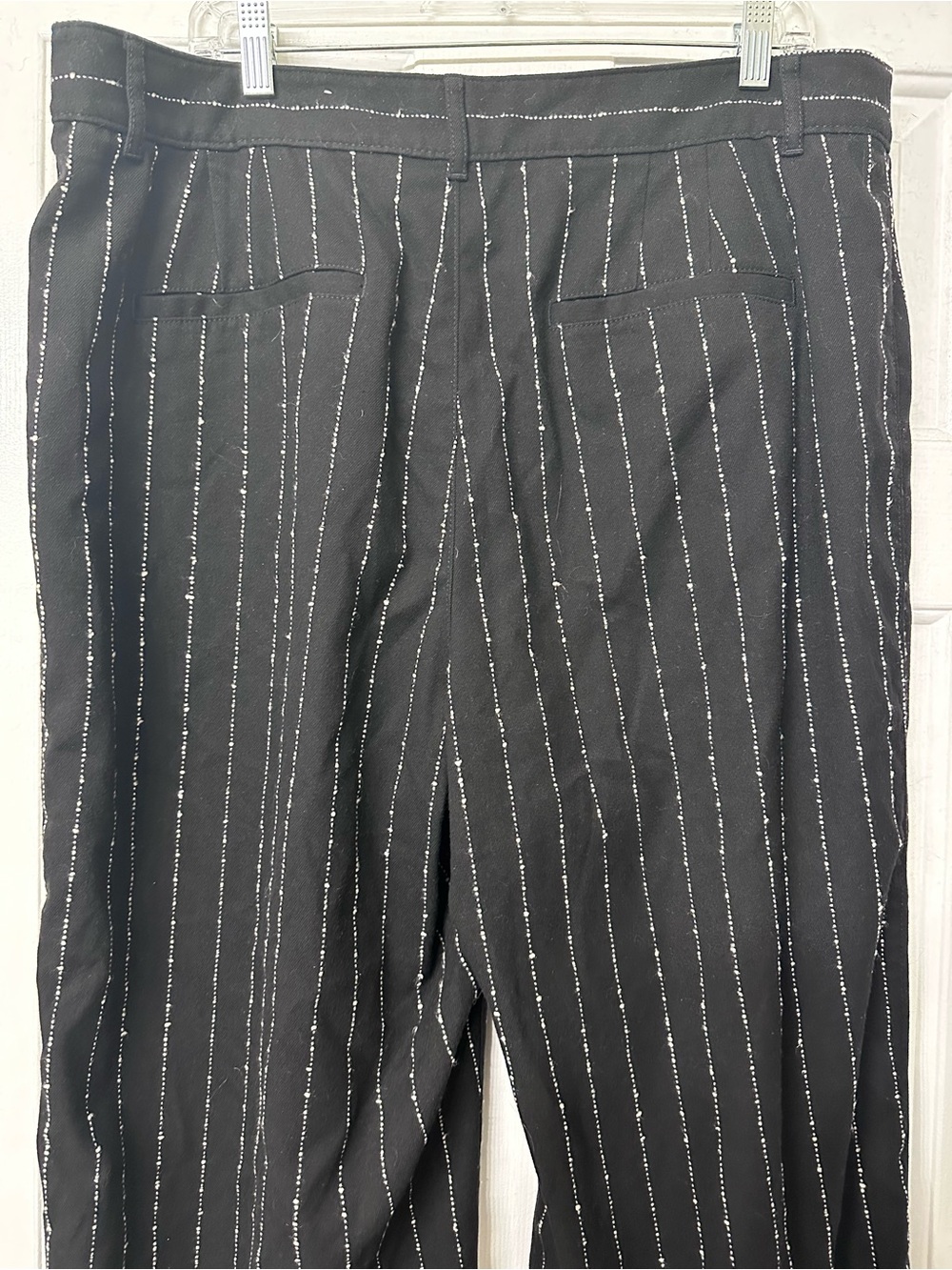 LOFT Palmer Wide Leg Curvy Pants – Size 16 - Pinstripe - Picture 6 of 9